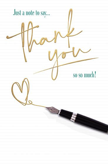 Just a note - Thank you card