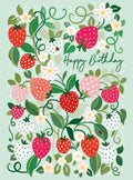 Birthday strawberries - birthday card