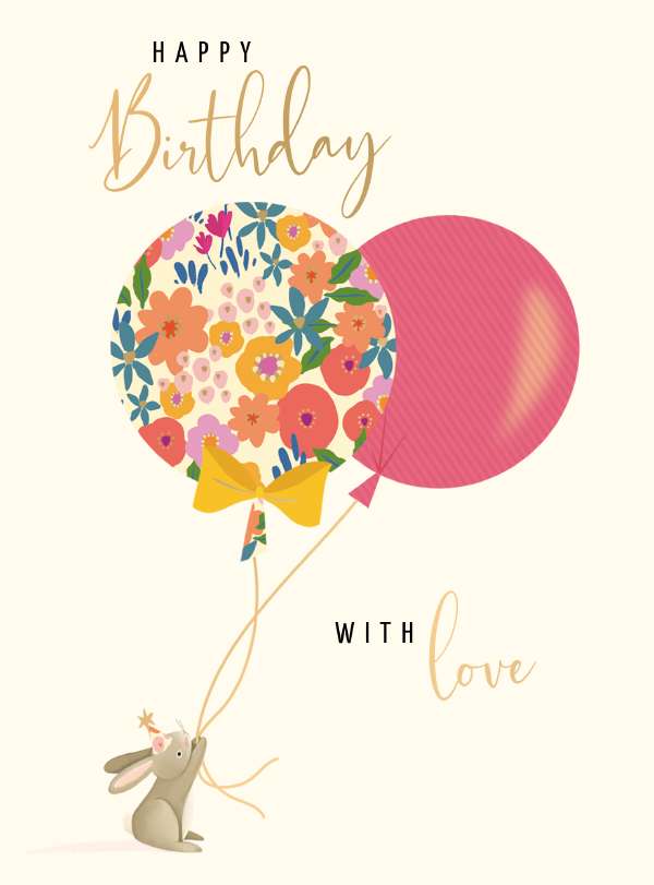 Birthday rabbit - birthday card