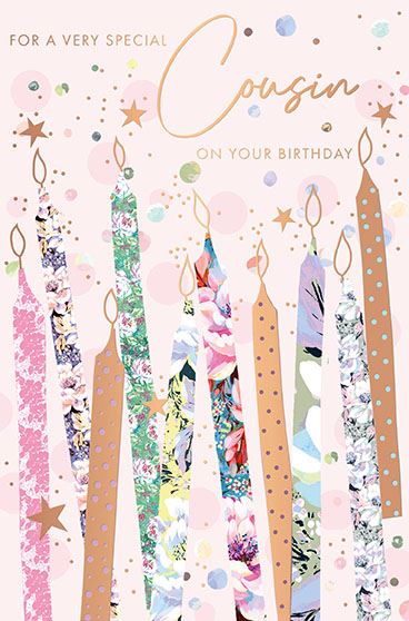 For a very Special Cousin - Birthday card