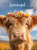 Happy Birthday, highland cow