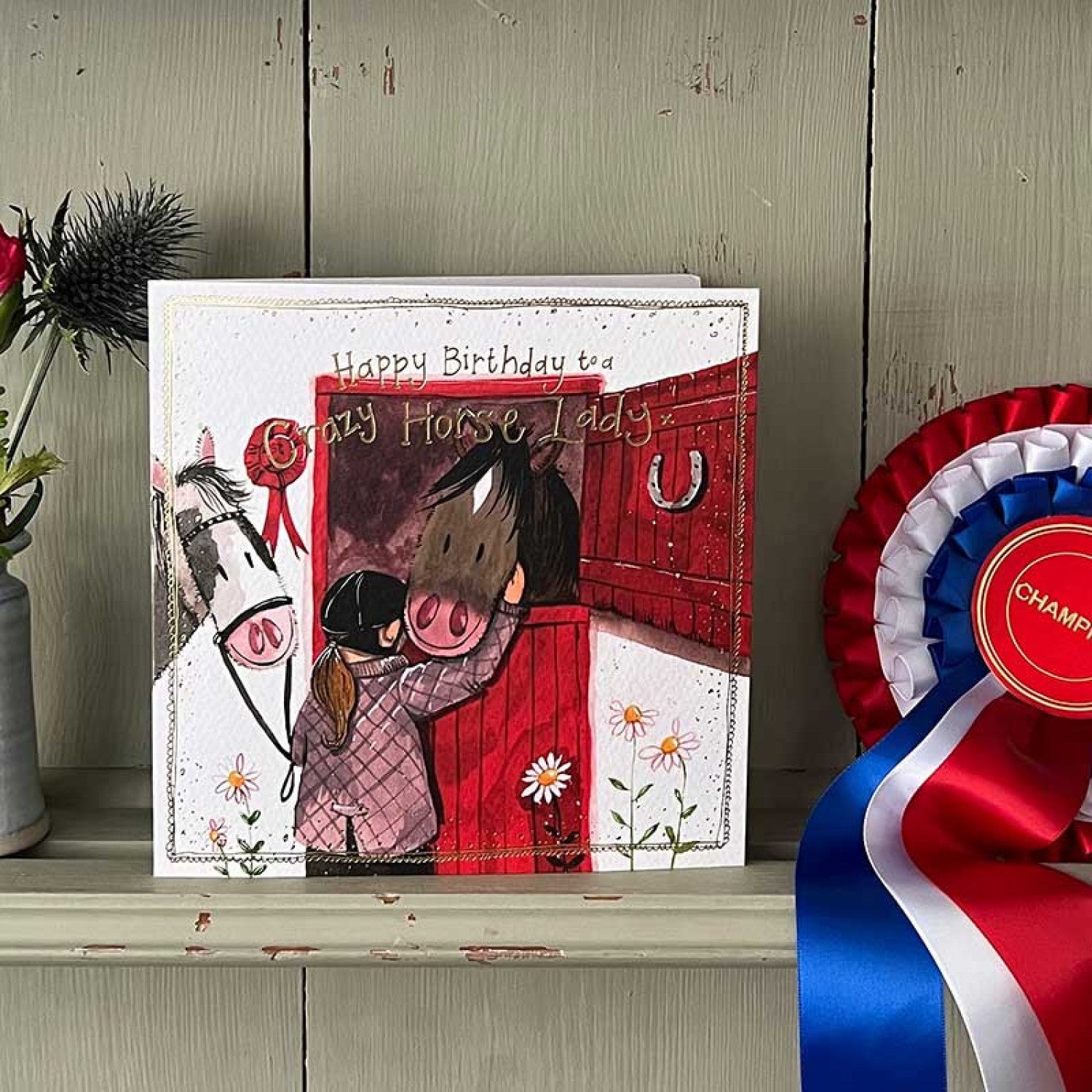 Crazy Horse Lady - Alex Clark birthday cards
