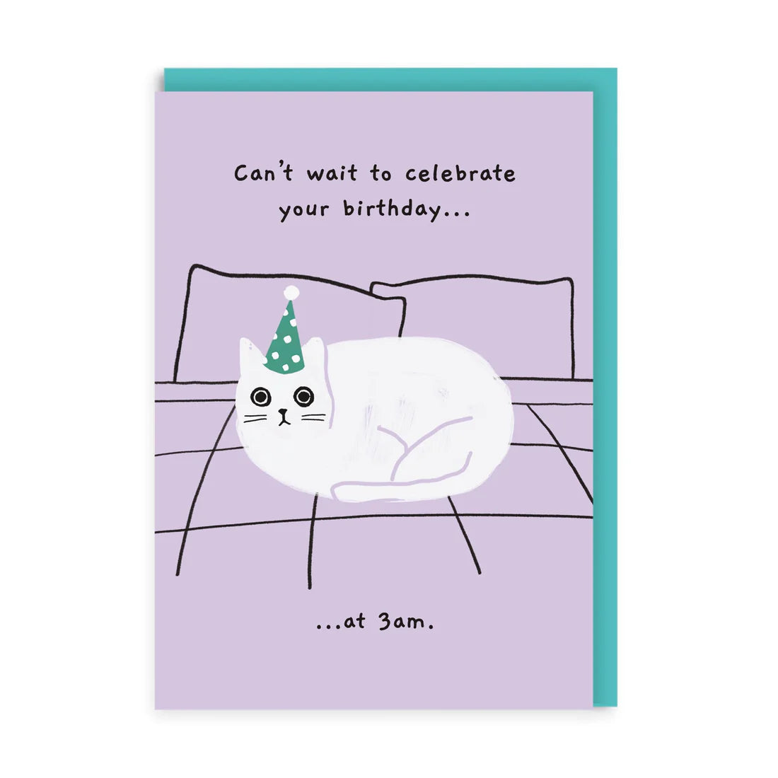 At 3am -Ken the cat birthday card