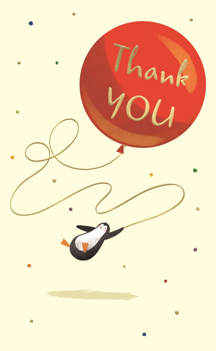 Thank you (penguin) card
