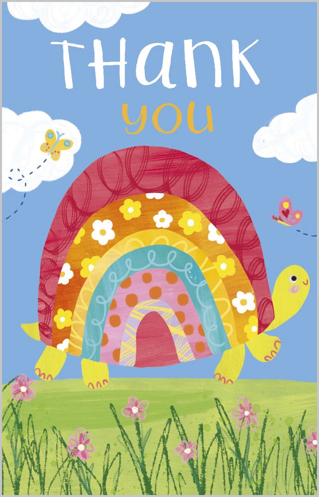 Thank you, snail & butterfly - pack of 8 notecards