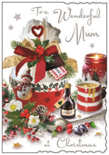 Mum (christmas pud) - Christmas Card