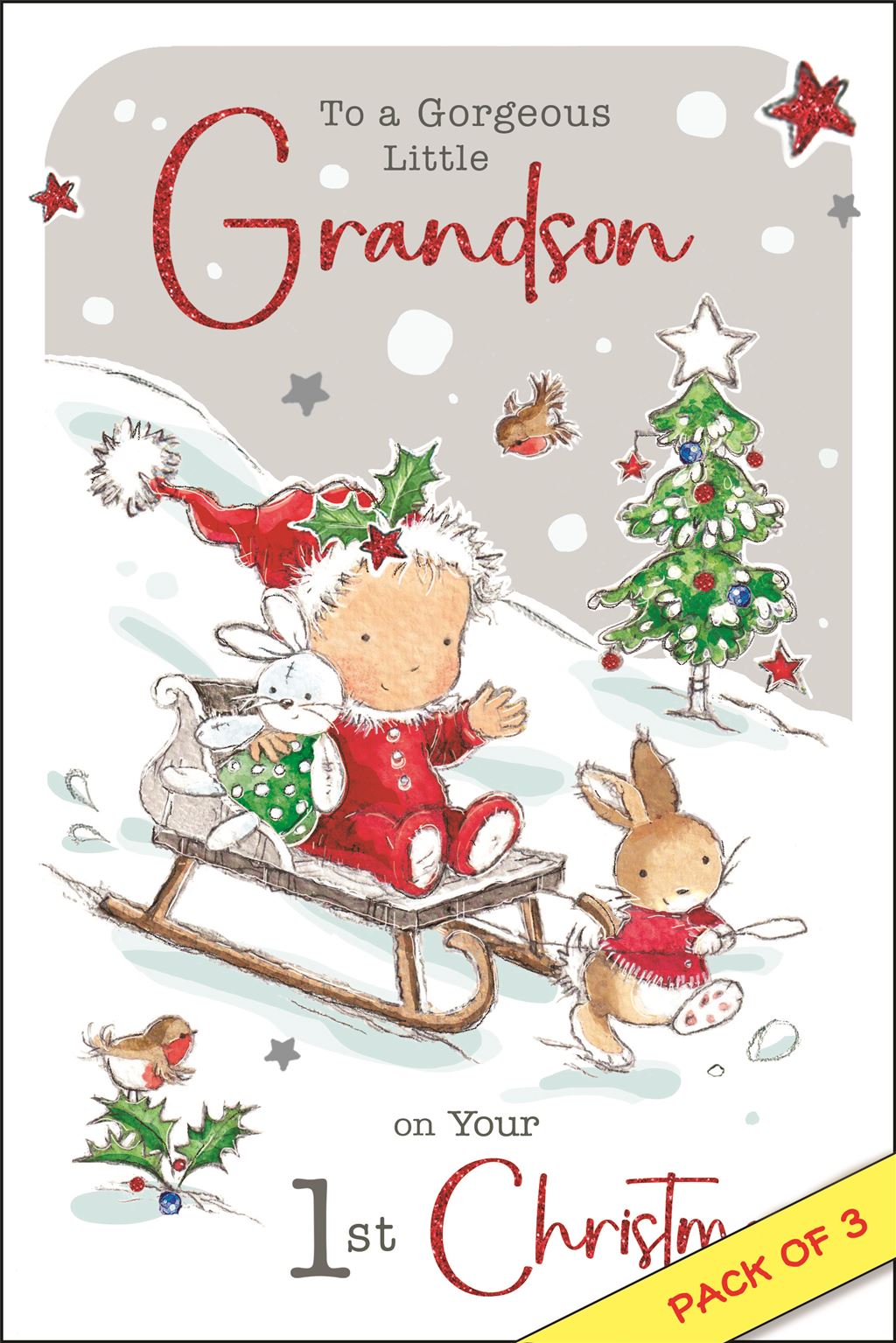Grandson's 1st Christmas - Christmas Card
