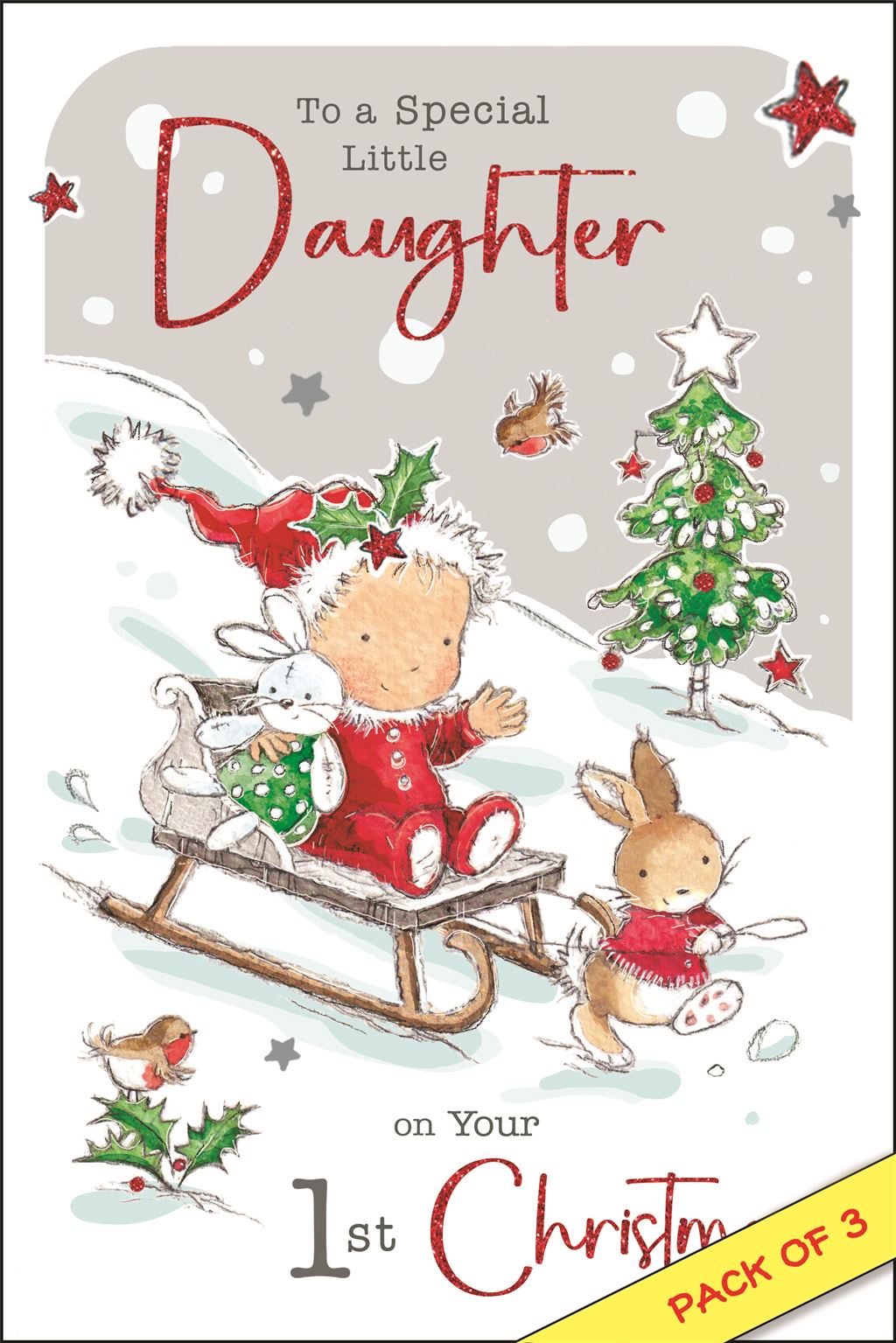Daughter's 1st Christmas - Christmas Card