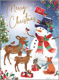 Open Christmas (snowman) - Christmas Card