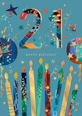 21 Happy Birthday candles