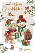 Great Grandchildren (snowman) - Christmas Card