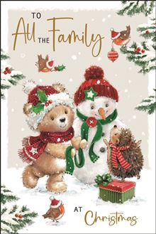 All the Family (snowman) - Christmas Card