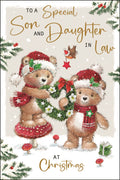 Son & Daughter in Law (wreath) - Christmas Card