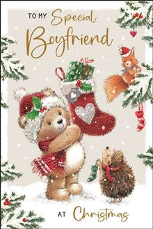 Boyfriend (stocking) - Christmas Card