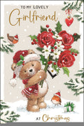 Girlfriend (flowers) - Christmas Card