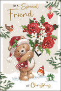 Special Friend (flowers) - Christmas Card