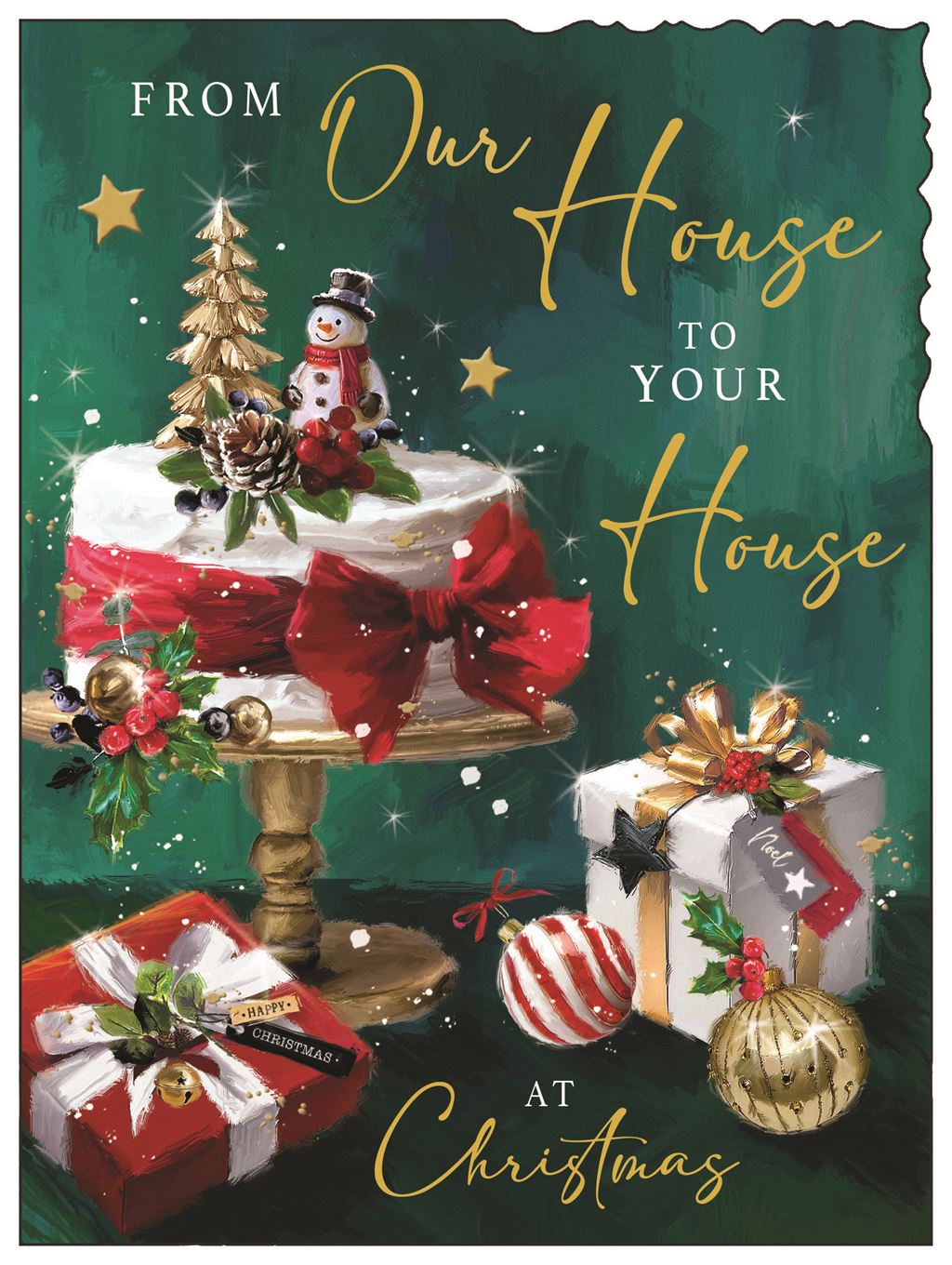 From Our House to Your House (cake) - Christmas Card