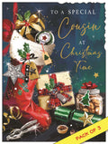 Cousin male (stocking) - Christmas Card