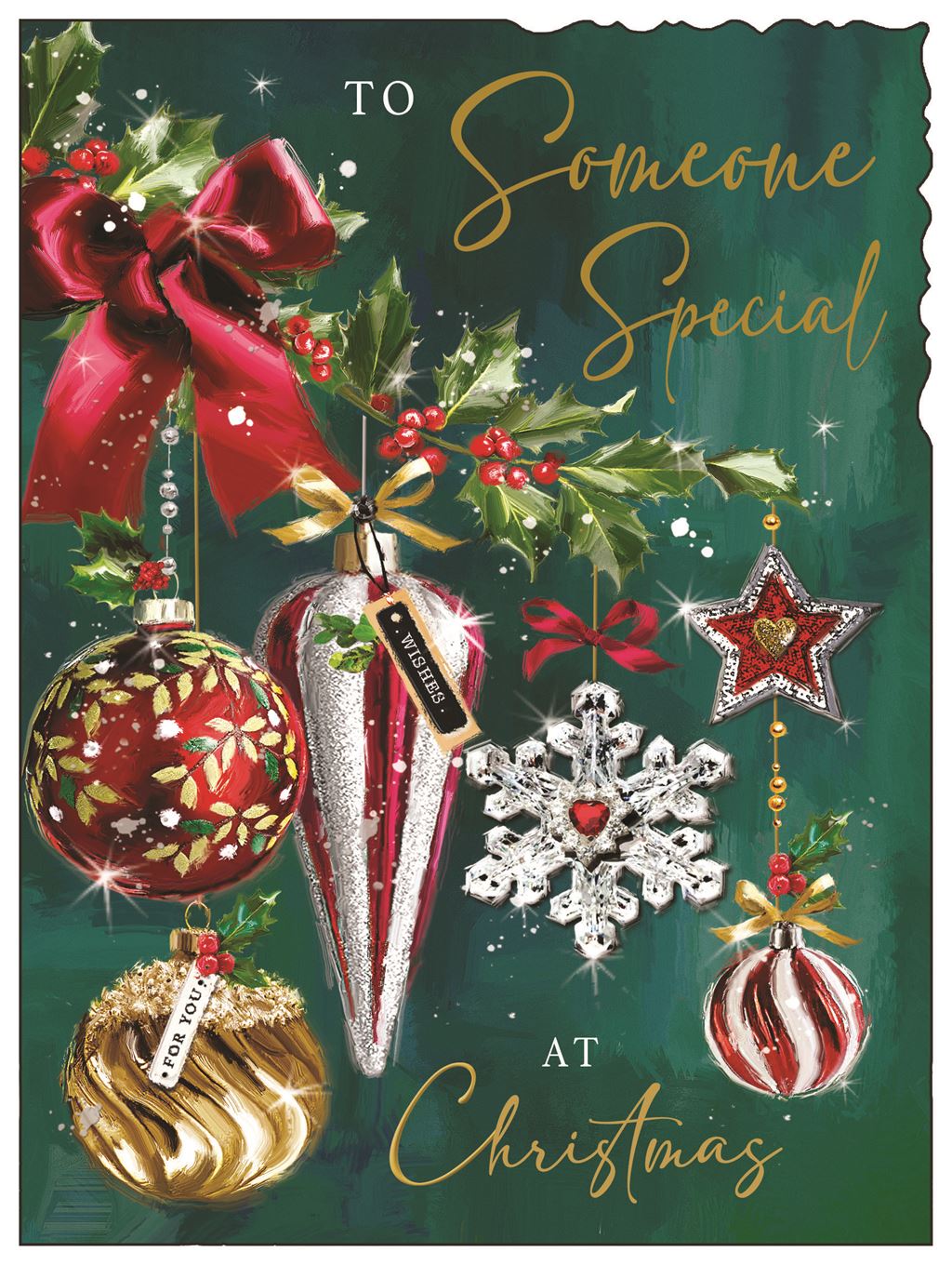 Someone Special (baubles) - Christmas Card