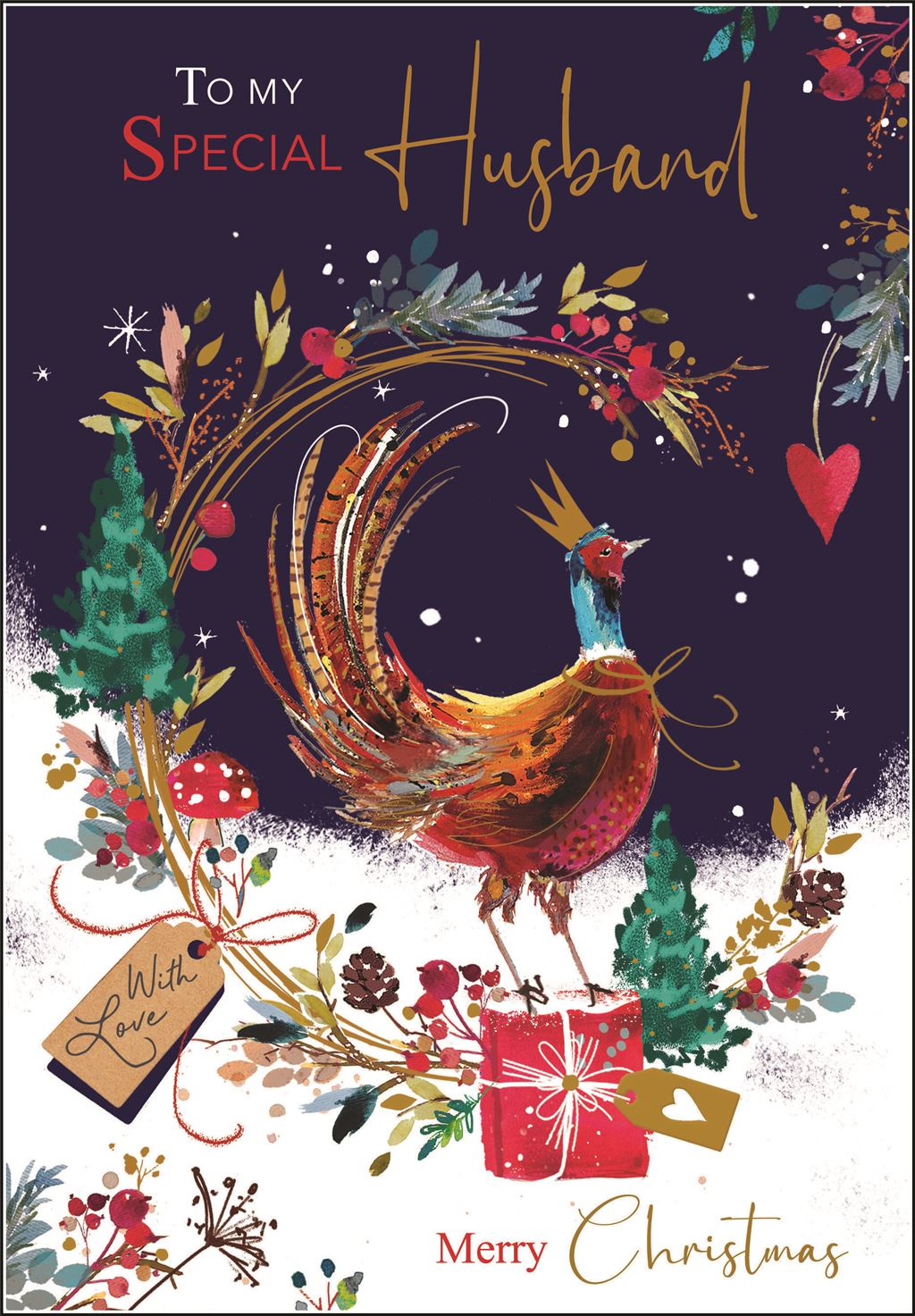 Husband (pheasant) - Christmas Card