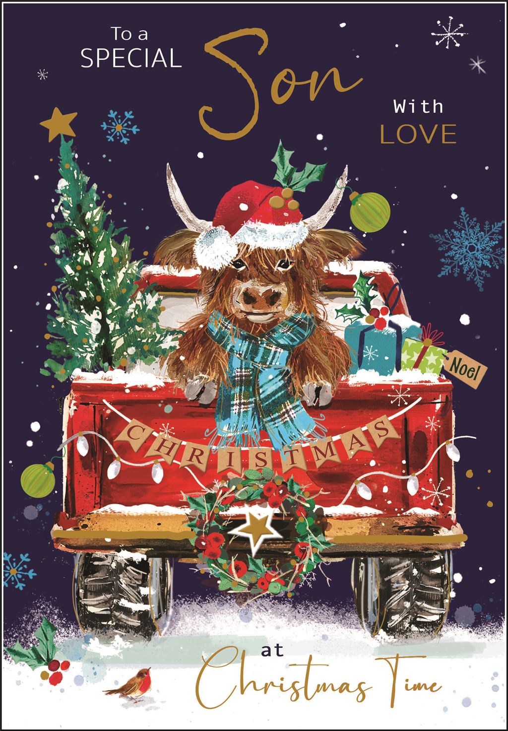 Son (highland cow) - Christmas Card