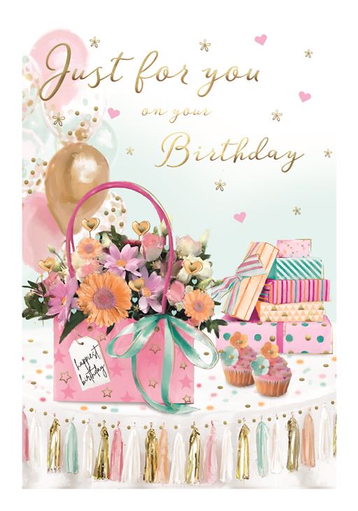 Just for you Birthday card