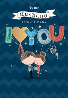 To my Husband on Your Birthday-  card
