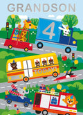 Grandson 4th  Birthday card