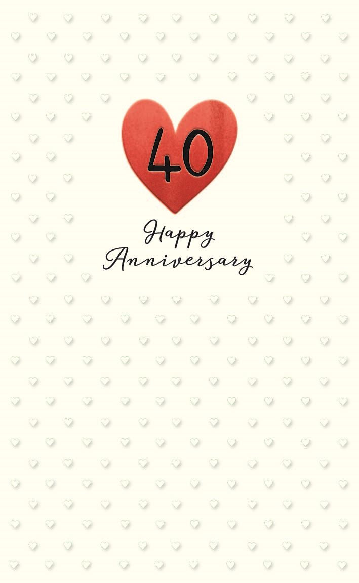 40th Anniversary card