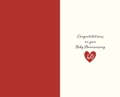 40th Anniversary - Anniversary Card