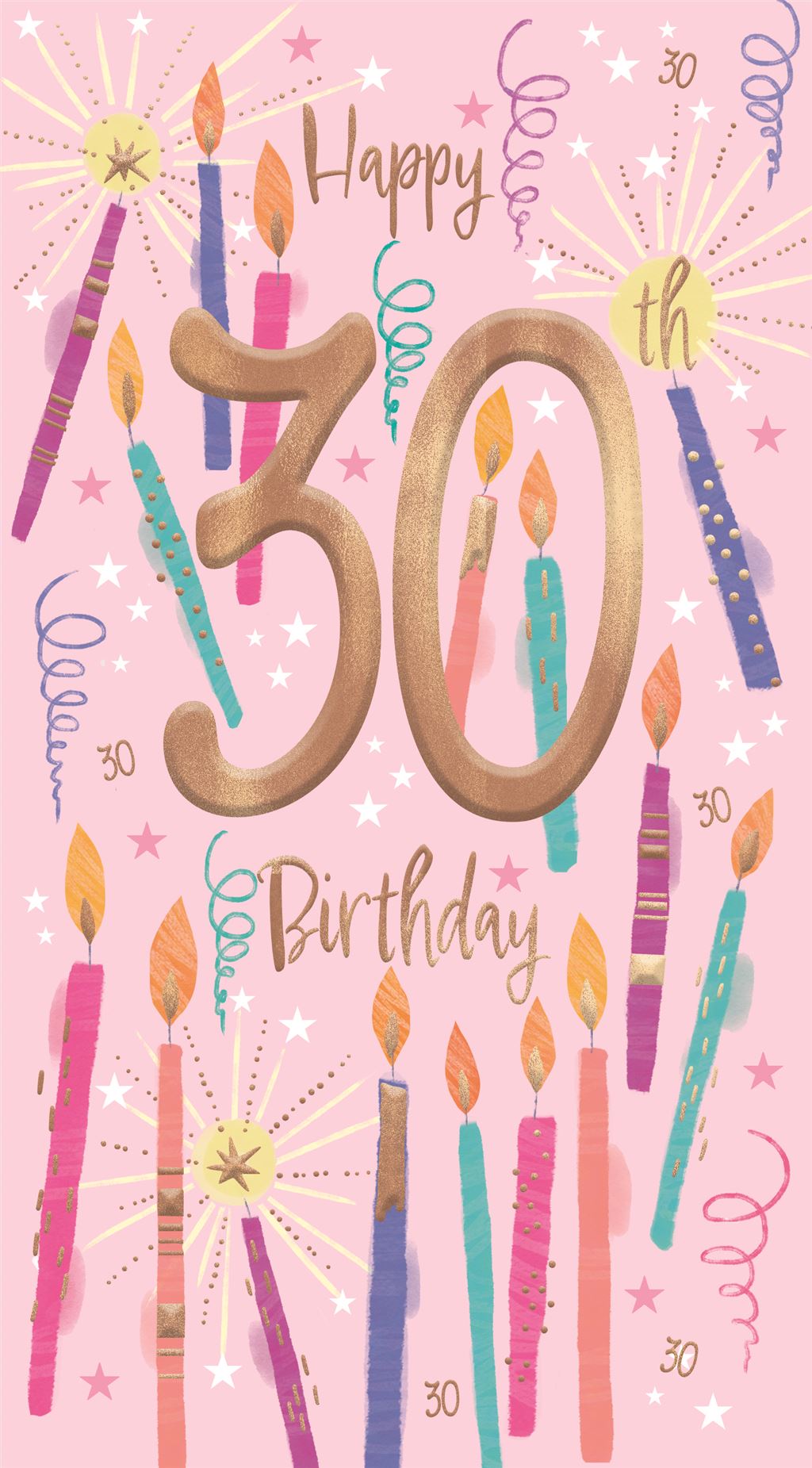 Candles - 30th Birthday Card