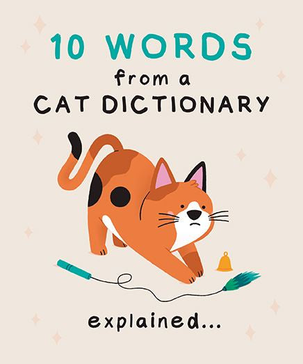 10 Words from a Cat dictionary - funny blank card