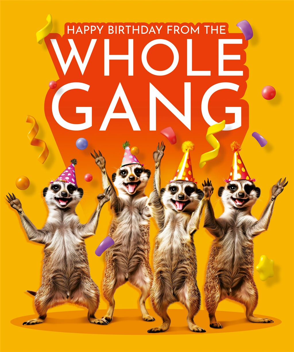 From the whole gang- funny birthday card