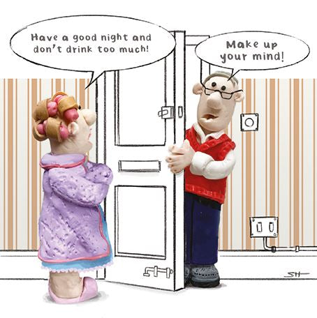 Make your mind up -  birthday comedy card