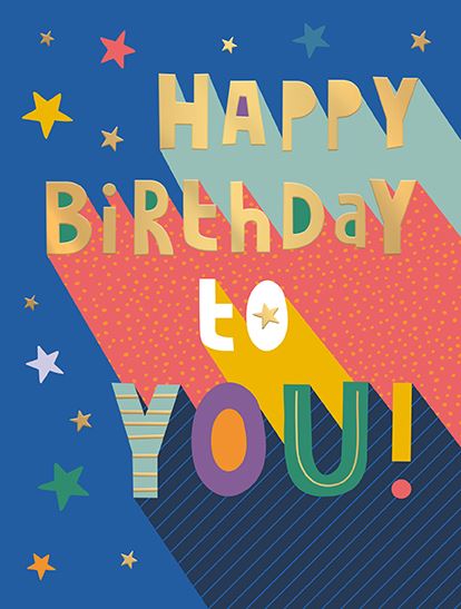 Happy Birthday to you (male) card