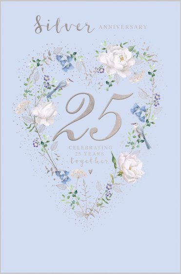 Silver Wedding Anniversary card