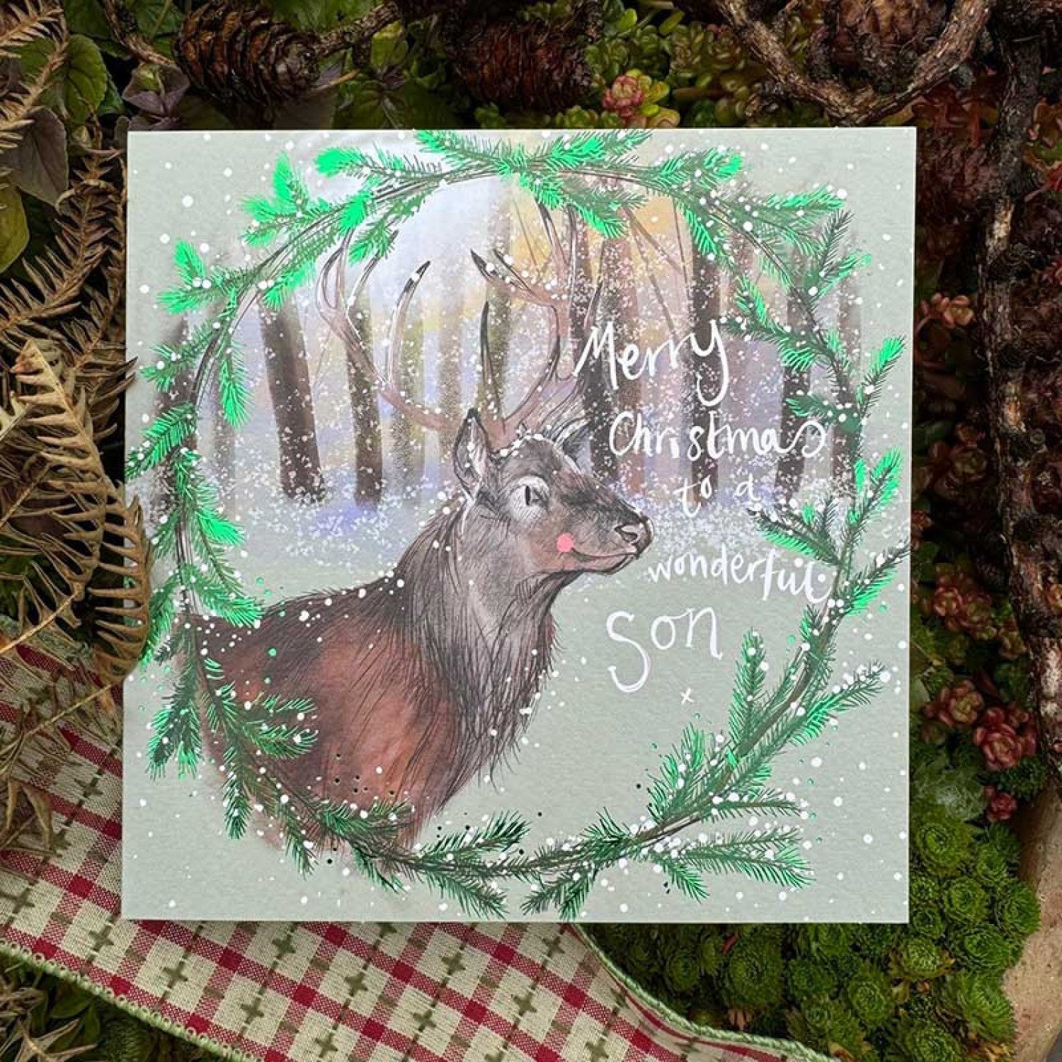 Alex Clark Wonderful Son - Christmas card