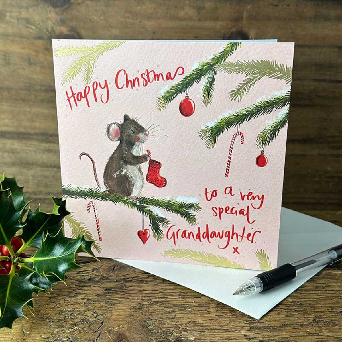 Alex Clark Special Granddaughter - Christmas Card