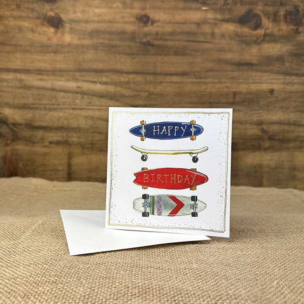 Skateboards- Alex Clark small birthday card