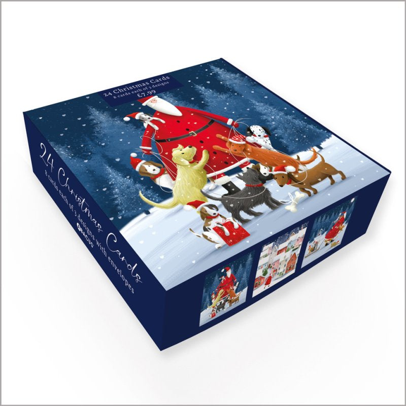 Festive Father Christmas - Pack of 24 - Christmas Cards