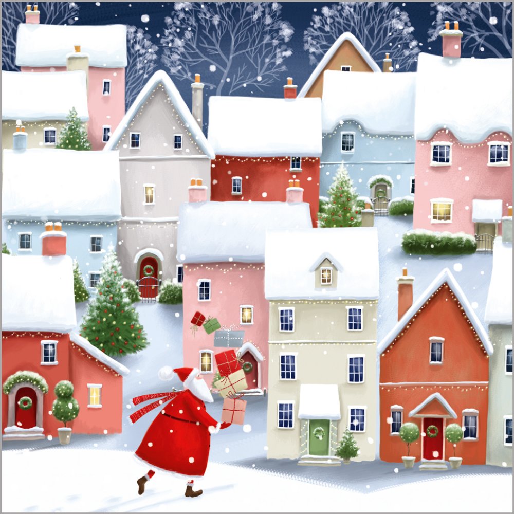 Festive Father Christmas - Pack of 24 - Christmas Cards