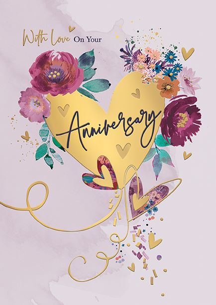 On your Anniversary - Anniversary Card