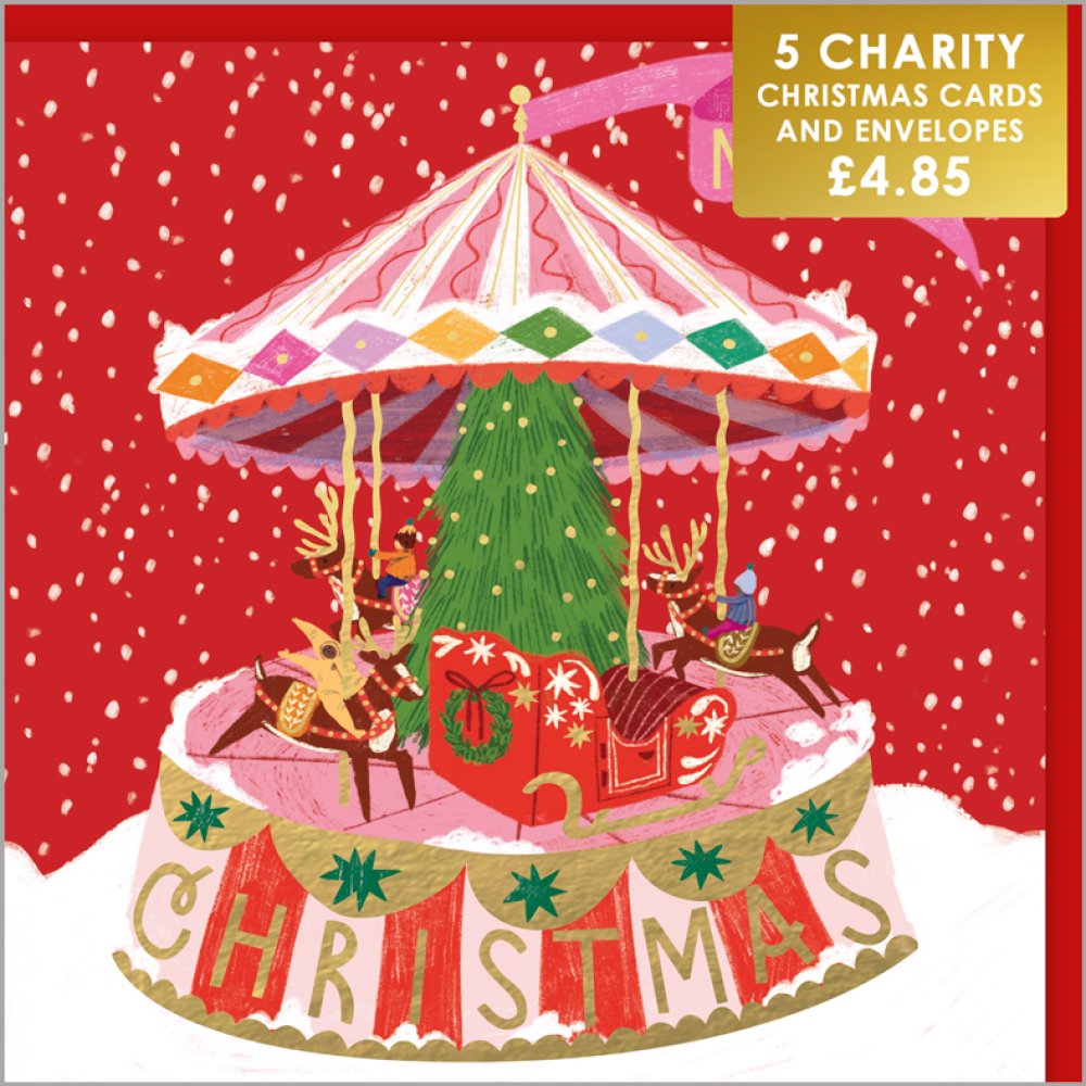 Christmas Carousel - 5 pack of Charity Christmas cards