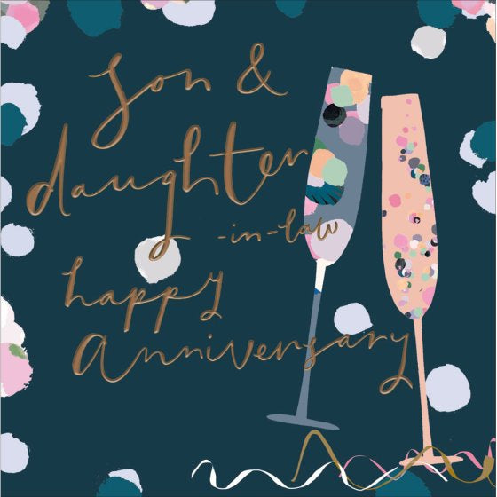 Son & Daughter-in-law - Anniversary Card