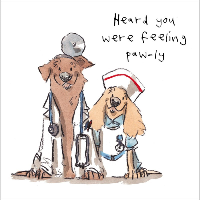 Paw-ly - Get Well Card