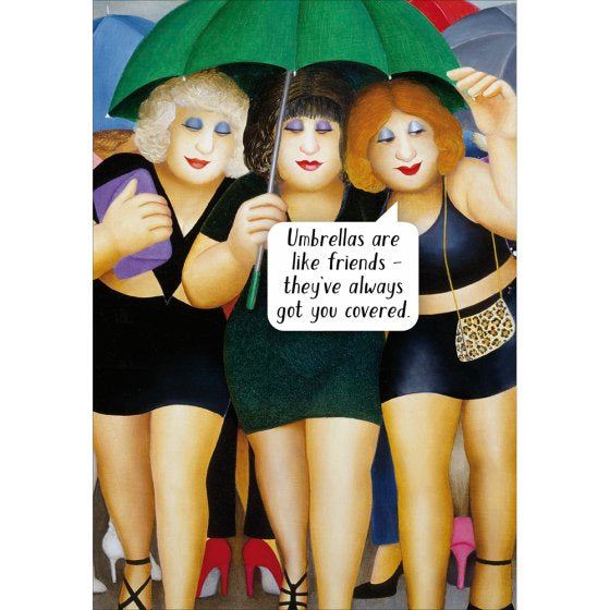 Beryl Cook Friends - Blank Card