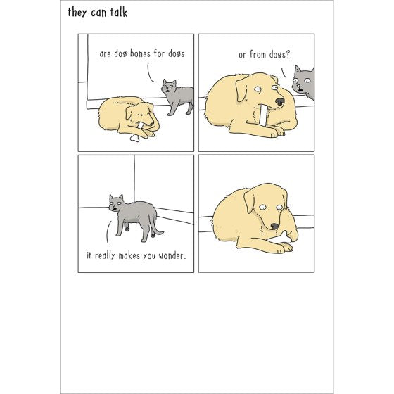 They Can Talk Dog Bones - Funny Card