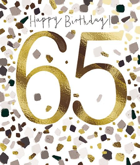 Happy Birthday 65 - Birthday Card