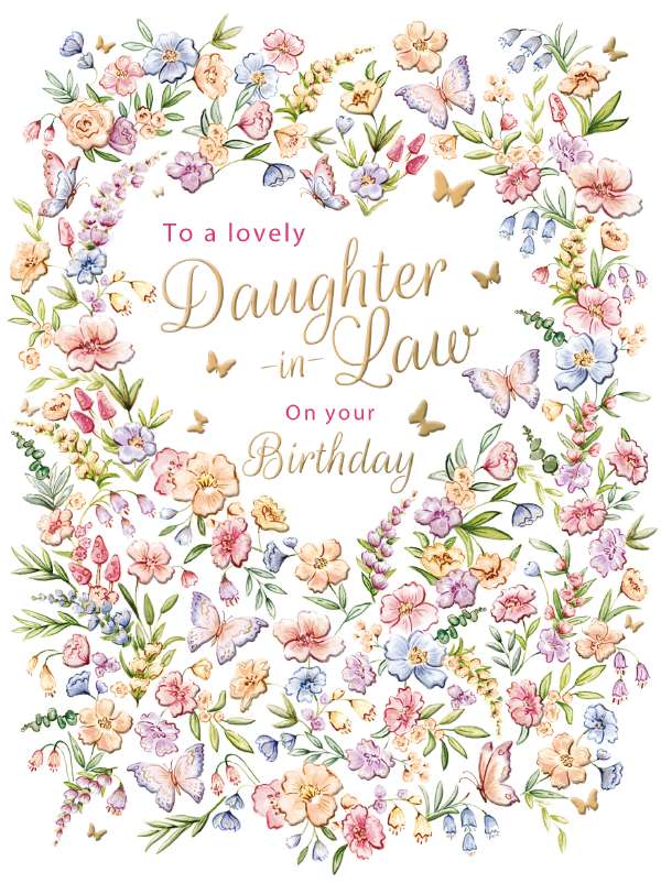 Lovely Daughter-in-Law - Birthday Card
