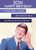 Son, relax - Birthday Card